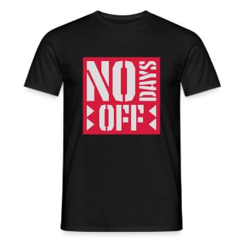 pas de jours de congé devis - T-shirt homme - noir - Devant - AI Model Male 178 light (178cm)