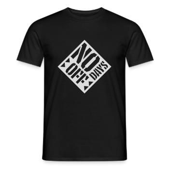 pas de jours de congé devis - T-shirt homme - noir - Devant - AI Model Male 178 light (178cm)