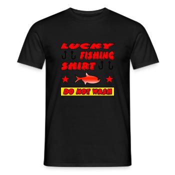 Angling - Men's T-Shirt - black - Front - AI Model Male 178 light (178cm)