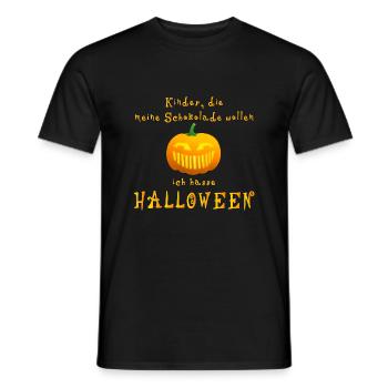 I hate Halloween - Men's T-Shirt - black - Front - AI Model Male 178 light (178cm)