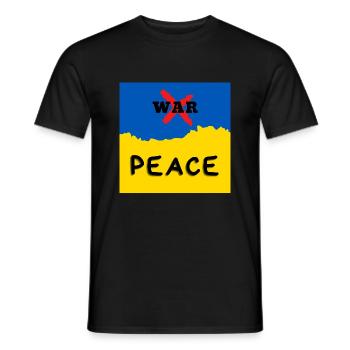 Stop War Freedom Ukraine - T-shirt homme - noir - Devant - AI Model Male 178 light (178cm)
