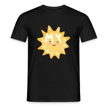 You Are My Sunshine - Men's T-Shirt - black - Front - AI Model Male 178 light (178cm)