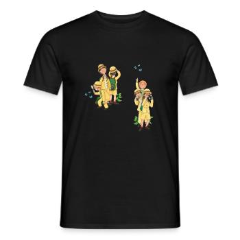 lustiges Forscherteam - Männer T-Shirt - Schwarz - Vorne - AI Model Male 178 light (178cm)