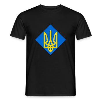 Ukraine - T-shirt homme - noir - Devant - AI Model Male 178 light (178cm)