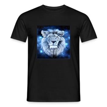 LION SURRÉALISTE 2 - T-shirt homme - noir - Devant - AI Model Male 178 light (178cm)