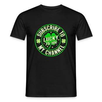 My Lotto Lucky Design - Men's T-Shirt - black - Front - AI Model Male 178 light (178cm)