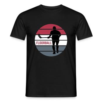 unihockey floorball floorballsaison bandy - Männer T-Shirt - Schwarz - Vorne - AI Model Male 178 light (178cm)