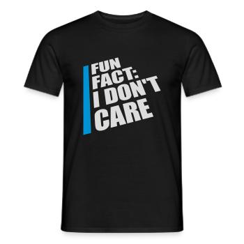 Je me fiche des faits - T-shirt homme - noir - Devant - AI Model Male 178 light (178cm)