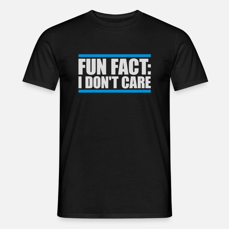 I don't care fact - Men's T-Shirt - black