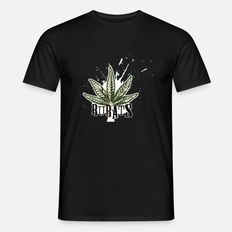 Bubatz Cannabis Hanf Freunde - Männer T-Shirt - Schwarz