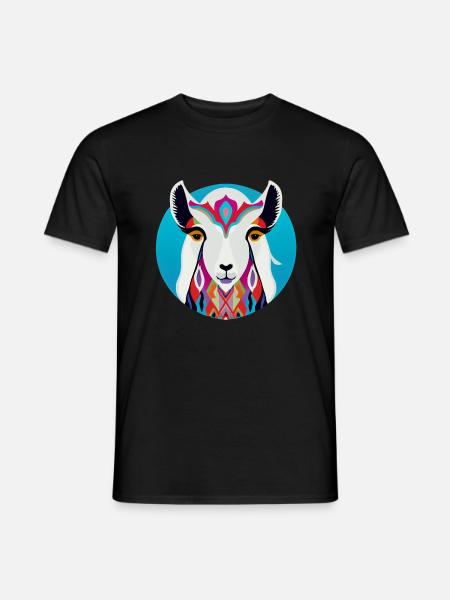 Lama - Männer T-Shirt - Schwarz