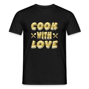 Cook - Men's T-Shirt - black - Front - AI Model Male 178 light (178cm)