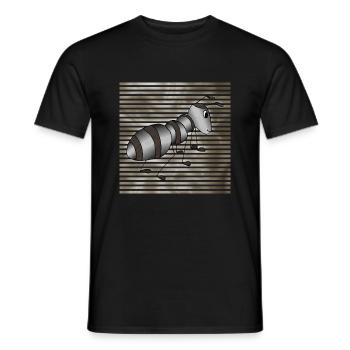 Fourmi - T-shirt homme - noir - Devant - AI Model Male 178 light (178cm)