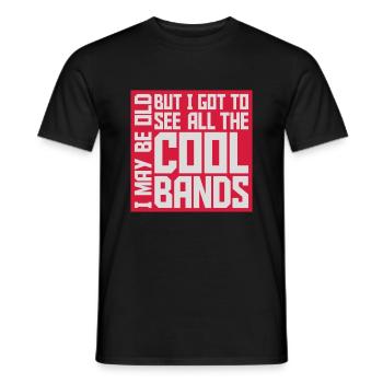 Je suis peut-être vieux - T-shirt homme - noir - Devant - AI Model Male 178 light (178cm)