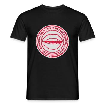 Mon visage le fera certainement - T-shirt homme - noir - Devant - AI Model Male 178 light (178cm)