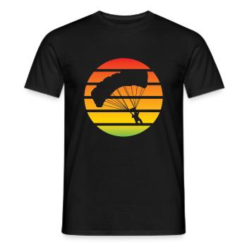 Paragliding Paragliding Paragliding Paragliders - Men's T-Shirt - black - Front - AI Model Male 178 light (178cm)