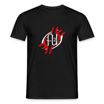 FU2 - Männer T-Shirt - Schwarz - Vorne - AI Model Male 178 light (178cm)