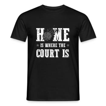 Basketball at home - Men's T-Shirt - black - Front - AI Model Male 178 light (178cm)