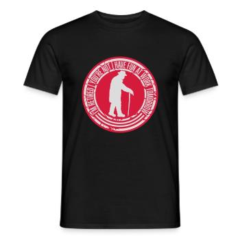 have fun at work - Men's T-Shirt - black - Front - AI Model Male 178 light (178cm)
