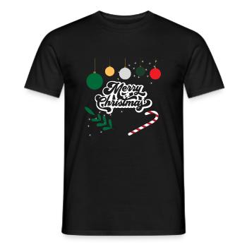 Joyeux Noël - T-shirt homme - noir - Devant - AI Model Male 178 light (178cm)