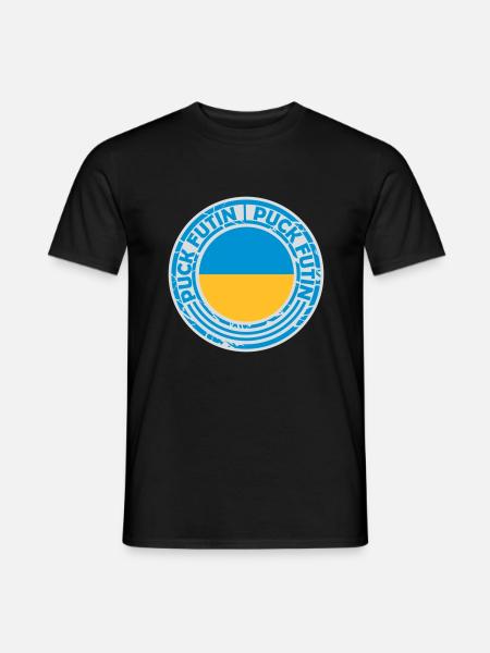 Conception du logo Puck Futin - T-shirt homme - noir