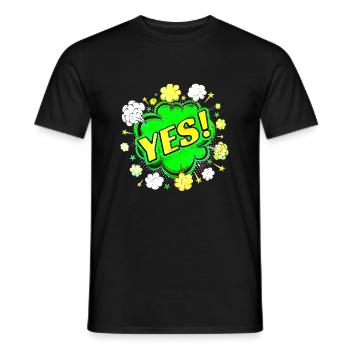 yes sing funny no girl feminism apply always - Men's T-Shirt - black - Front - AI Model Male 178 light (178cm)