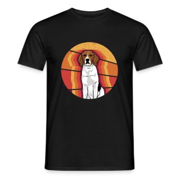 Treeing Walker Coonhound - Männer T-Shirt - Schwarz - Vorne - AI Model Male 178 light (178cm)
