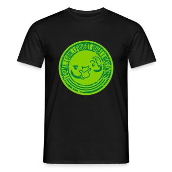 I came saw forget - Men's T-Shirt - black - Front - AI Model Male 178 light (178cm)