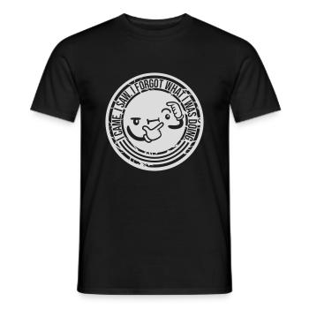 I came saw forget - Men's T-Shirt - black - Front - AI Model Male 178 light (178cm)
