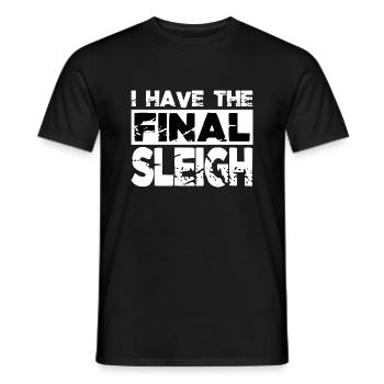 Blagues sur les cadeaux de chambre à coucher cool sous l’arbre - T-shirt homme - noir - Devant - AI Model Male 178 light (178cm)
