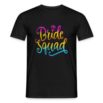 Bride bride wedding stag party bridesmaid party stag party - Men's T-Shirt - black - Front - AI Model Male 178 light (178cm)