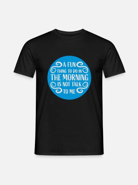ne me parle pas - T-shirt homme - noir