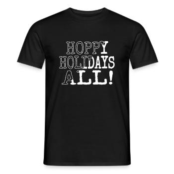 happy christmas present quote couples sayings geek - Männer T-Shirt - Schwarz - Vorne - AI Model Male 178 light (178cm)