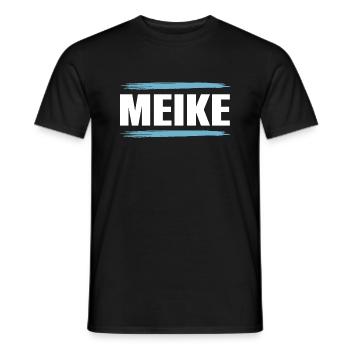 Meike - Männer T-Shirt - Schwarz - Vorne - AI Model Male 178 light (178cm)