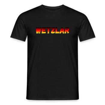 Wetzlar - Männer T-Shirt - Schwarz - Vorne - AI Model Male 178 light (178cm)