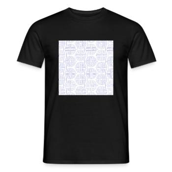 Modèle chinois - T-shirt homme - noir - Devant - AI Model Male 178 light (178cm)