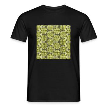 Modèle chinois - T-shirt homme - noir - Devant - AI Model Male 178 light (178cm)