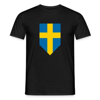 Suède - T-shirt homme - noir - Devant - AI Model Male 178 light (178cm)