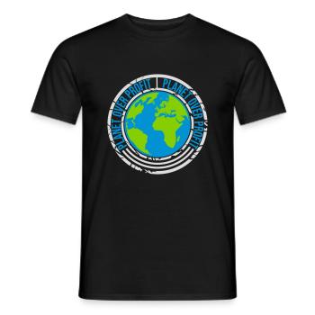 planet over profit Zitat - Männer T-Shirt - Schwarz - Vorne - AI Model Male 178 light (178cm)
