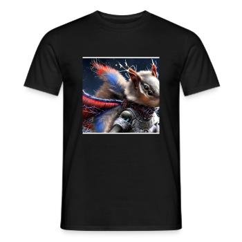 Série : distopia of christmas - T-shirt homme - noir - Devant - AI Model Male 178 light (178cm)