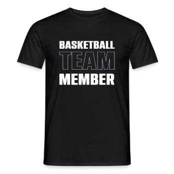 Équipe de basket-ball - T-shirt homme - noir - Devant - AI Model Male 178 light (178cm)