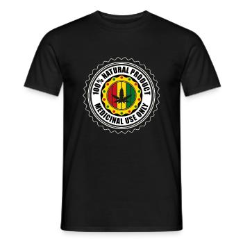 Cannabis - T-shirt homme - noir - Devant - AI Model Male 178 light (178cm)