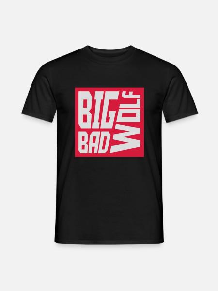 big bad wolf quote - Men's T-Shirt - black