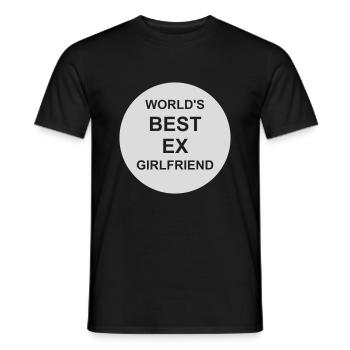worlds best ex girlfriend - Männer T-Shirt - Schwarz - Vorne - AI Model Male 178 light (178cm)