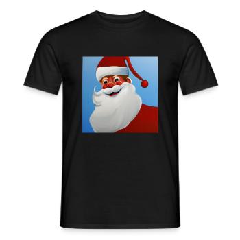 Weihnachtsmann - Männer T-Shirt - Schwarz - Vorne - AI Model Male 178 light (178cm)
