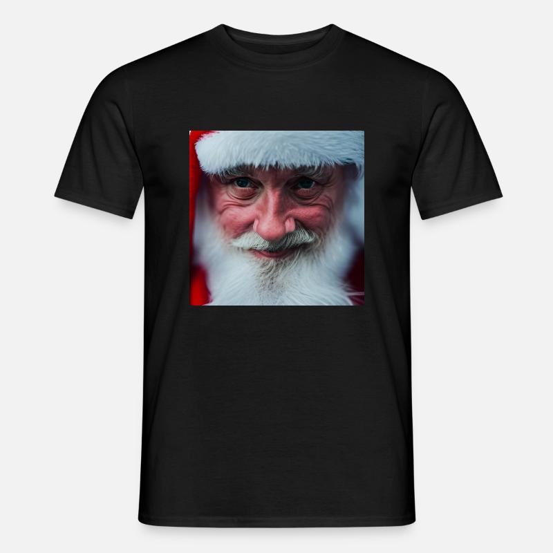 Weihnachtsmann - Männer T-Shirt - Schwarz
