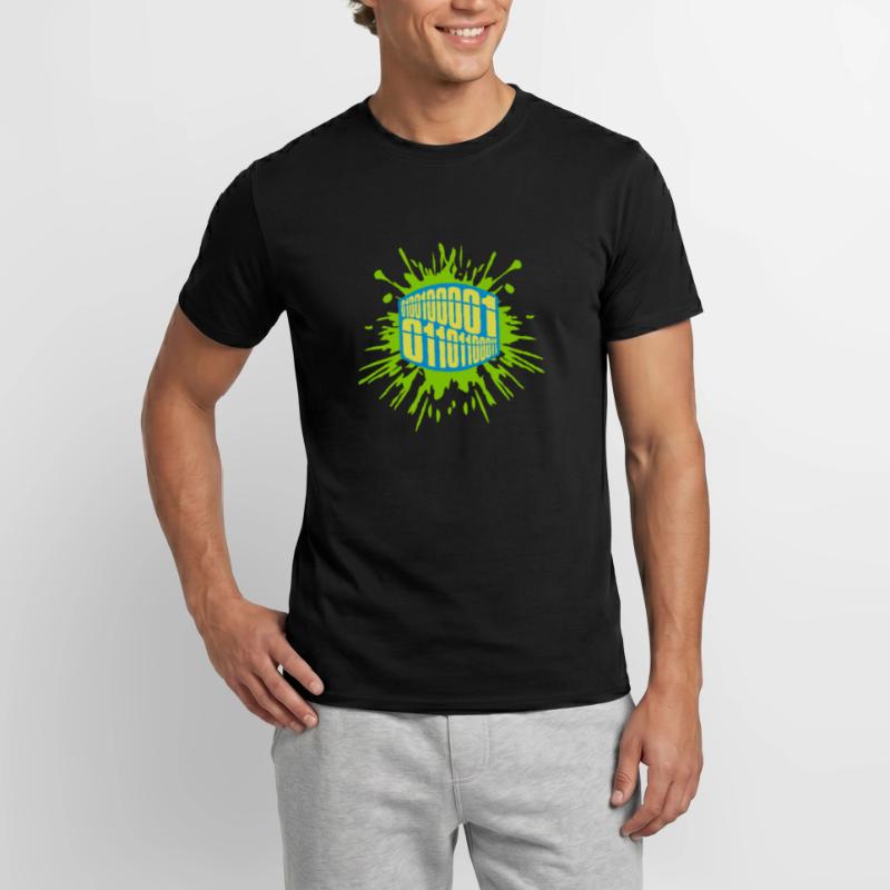 Langage de programme de code binaire T-shirt homme
