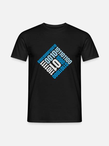 Binary Code Program Language - Men's T-Shirt - black