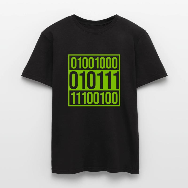 Langage de programme de code binaire T-shirt homme
