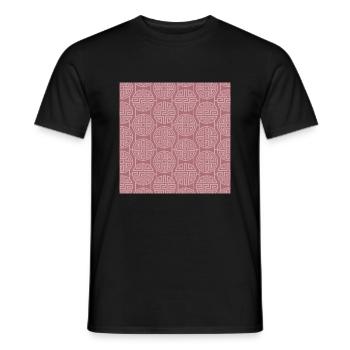 Chinesisches Muster - Männer T-Shirt - Schwarz - Vorne - AI Model Male 178 light (178cm)